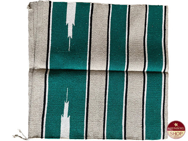 Blanket | Navajo "Hogan", grün-tan