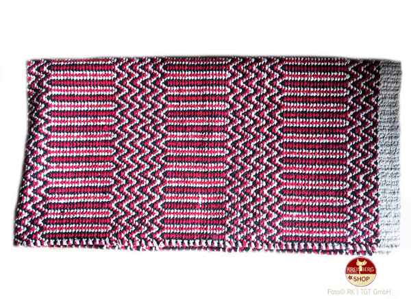 Blanket | Double Weave, rot-schwarz