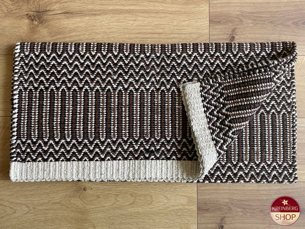 Blanket | Double Weave, braun-schwarz