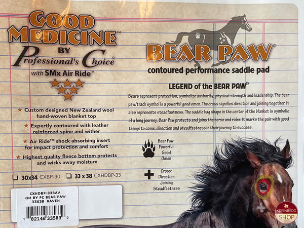 Good Medicine Pad - Kurzpad -  Prof. Choice Bear Paw, OAT